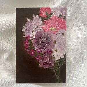 “She Kept The Flowers” oil painting